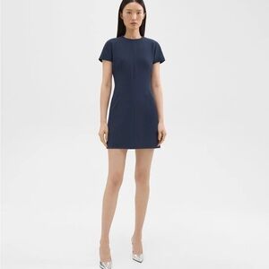 THEORY 
Dolman Sleeve Mini Dress - Nocturne Navy